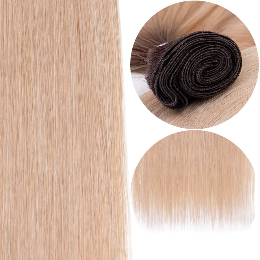 MODE IDOL Haar Extensions, Synthetische Tressen, Ombre Blonde, 200g - Bild 5