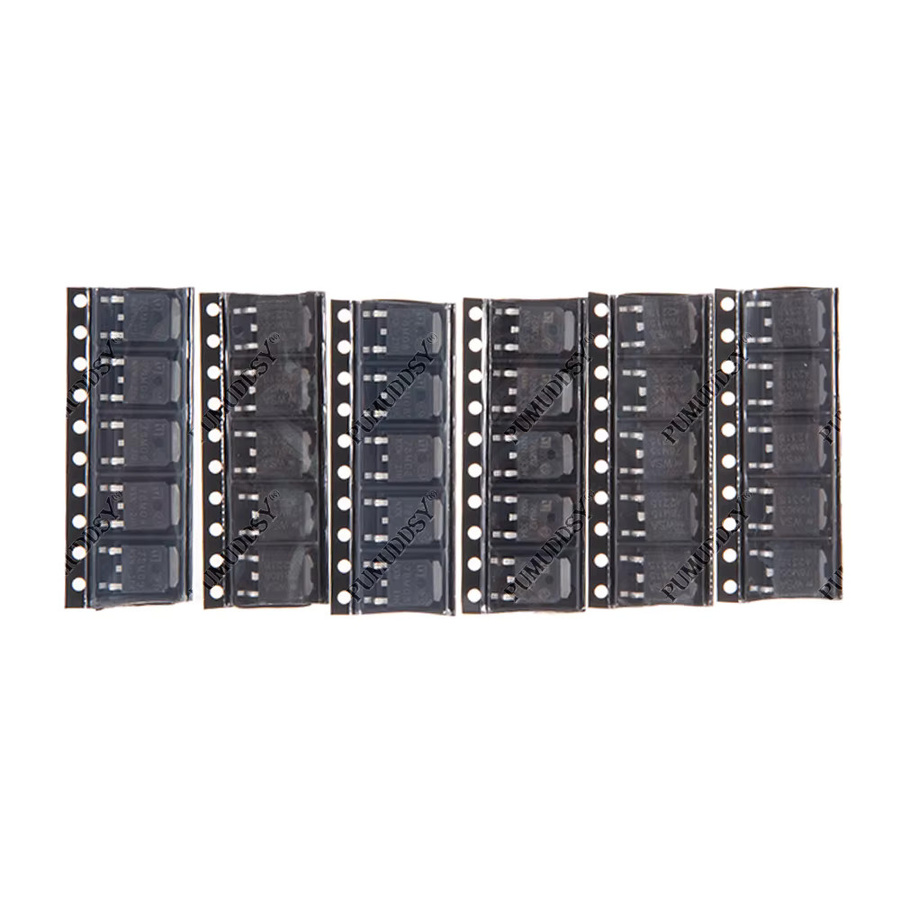 pumuddsy TO-252 Transistor-Kit, 30 Stück, Schwarz, Typen: 78M05, 78M06, 78M08, 78M09, 78M12, 78M15 - Bild 2