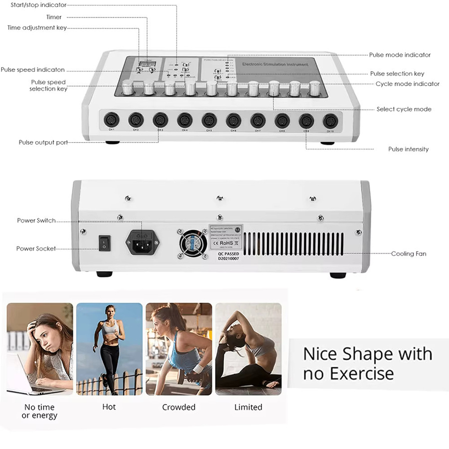 Aoko EMS Muskelstimulator Massagegerät, Unisex - Bild 2