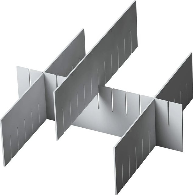 Eurobox-System Abtrenner Weiß B: 55,4 cm, T: 26 cm - Bild 1