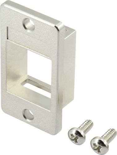 Renkforce RF-KS-RJ45T RJ45-Modulträger Keystone in Silber - Bild 1
