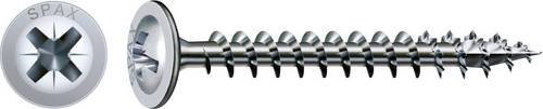 Spax Rückwandschrauben für Holz, Kreuzschlitz Pozidriv, Stahl, Silber, Durchmesser: 4 mm, Länge: 25 mm, 3000 Stück - Bild 1