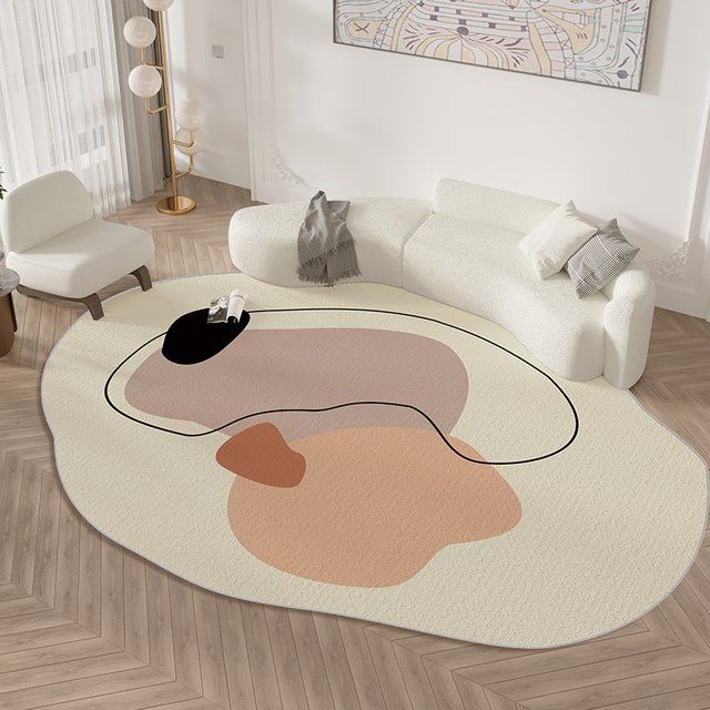 VIKAMA Moderner Teppich in unregelmäßiger Form für Wohnzimmer und Schlafzimmer - Bild 1