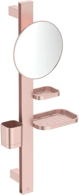 Ideal Standard Beauty Kosmetikspiegel-Set Bar S700 in Rosé mit runder Wandmontage - Bild 1