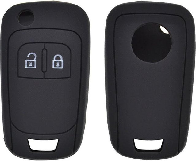 XUKEY Silikon-Schlüsselhülle in Schwarz für Opel Astra J, Corsa D, Zafira C, Mokka, Insignia A, Cascada, Karl, Adam und Meriva - Bild 1