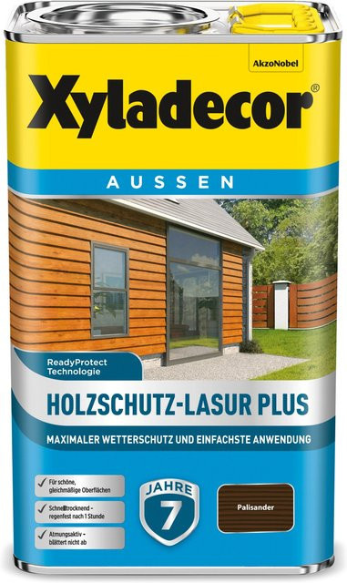 Xyladecor Holzschutz-Lasur Plus Palisander Braun 2,5 l - Bild 1