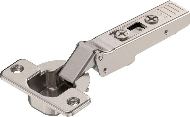 Blum Clip Top Winkelscharnier -15 Grad ohne Feder, vernickelt, mit Schrauben - Bild 1