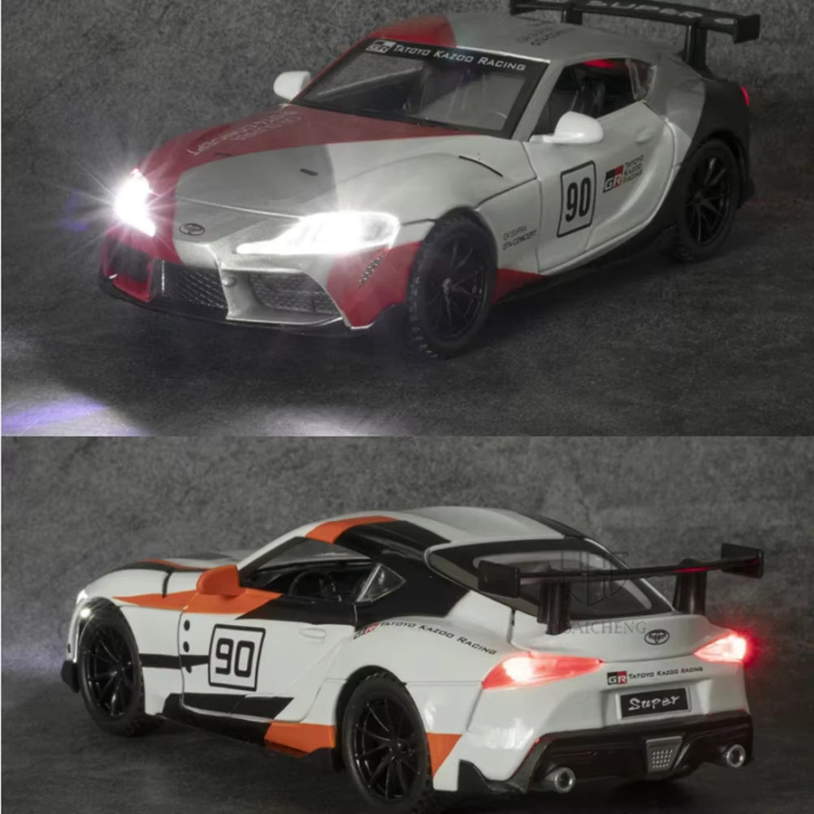 Maisto Toyota Supra GT4, Diecast Modellauto, 1:32, Metall, mit Licht und Sound - Bild 4