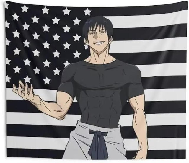 Japanischer Anime Wandbehang JMG Household Supplies mit Sato Gojo Toji Motiv, Mehrfarbig, Breite: 60 cm, Höhe: 90 cm - Bild 1