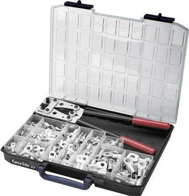 Cimco Crimpzangen-Set 255-teilig mit Rohrkabelschuhen 6 bis 50 mm² in Multicolor, Artikelnummer 181545 - Bild 1