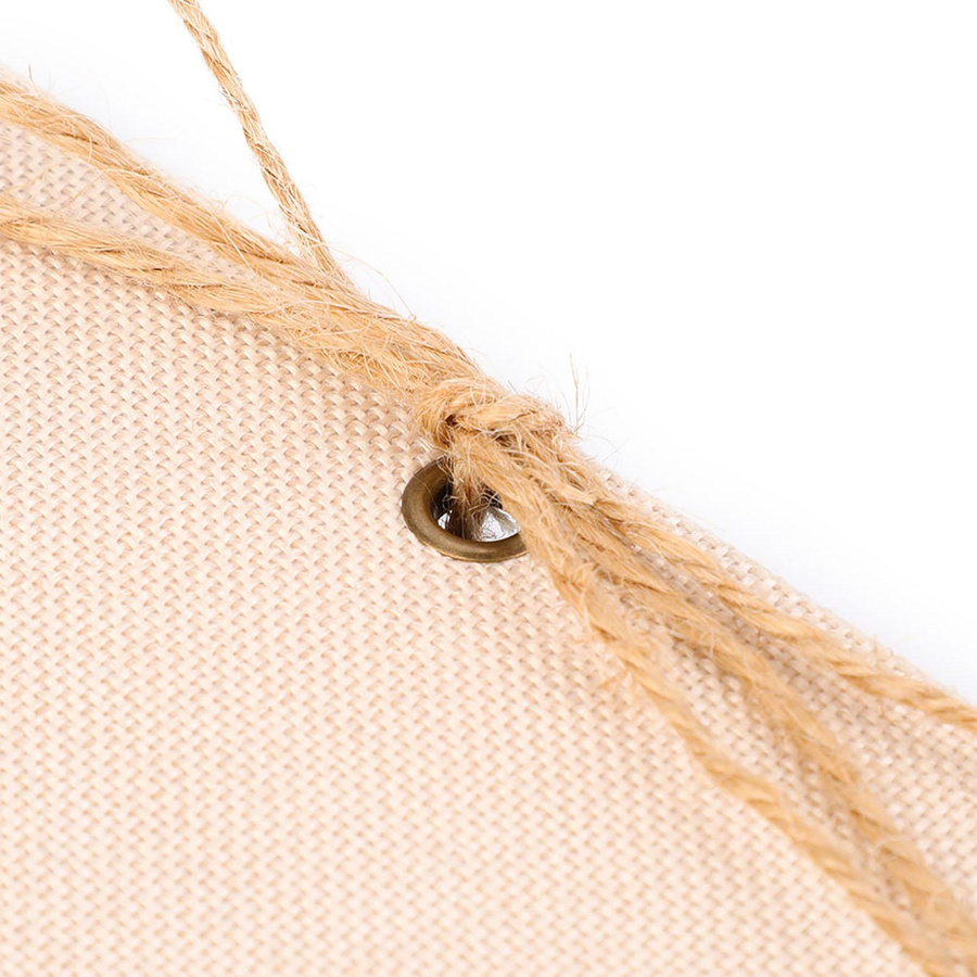 mfySpace Scrapbook Bastelkartenalbum aus Leinen in Beige mit 30 Seiten und Seilriemen zur Loseblattbindung - Bild 2