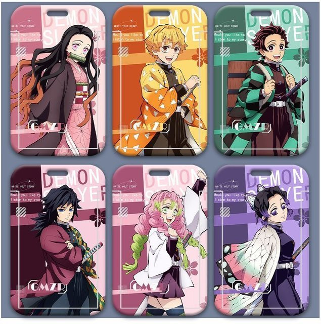 Bandai Demon Slayer Anime Kartenhalter, mit Umhängeband, Ausweishülle - Bild 1