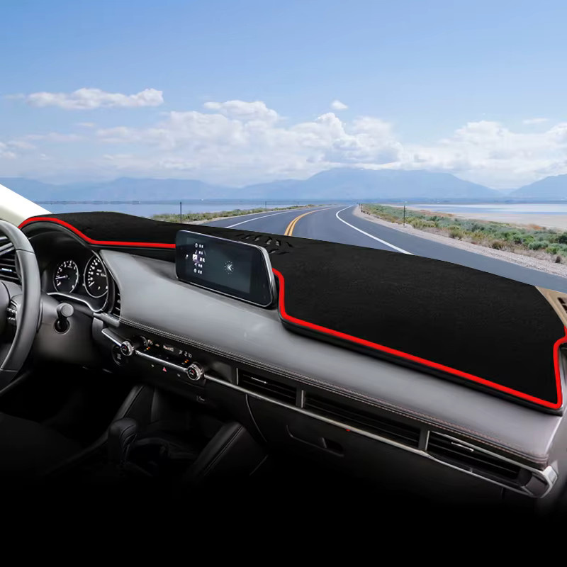 YaLumei Dashboard Sonnenschutz Abdeckung für Mazda 3 BP Axela, Schwarz, Anti-Rutsch Matte - Bild 2