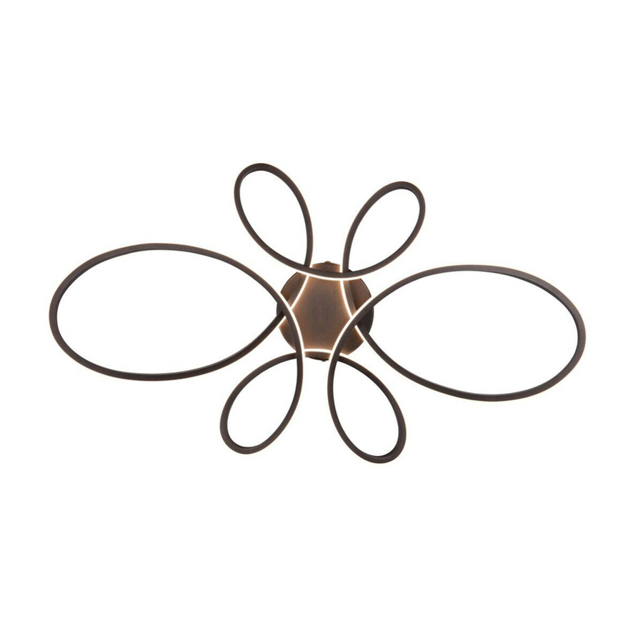 TRIO LED-Deckenleuchte Fly in Mattschwarz aus Metall, B/H/L: 7,5 x 45,5 x 83 cm - Bild 2