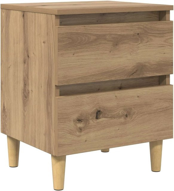 vidaXL Bettschrank Artisan-Eiche in Braun, B/T/H: 40 x 35 x 50 cm - Bild 1