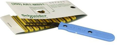 Schneider Electric AR1MA01 Kennzeichnungsträger in Gelb und Grün - Bild 1