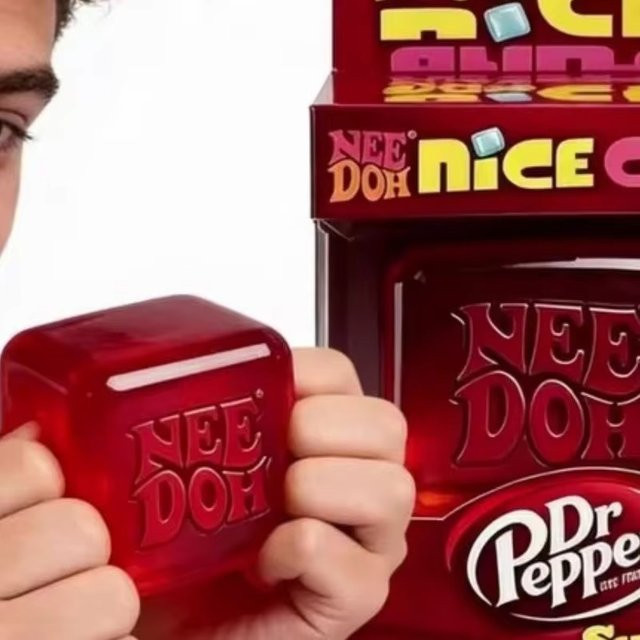 Dr Pepper Nice Cube Squishy, Stressabbau-Spielzeug, weicher Quetsch-Fidget-Würfel - Bild 1