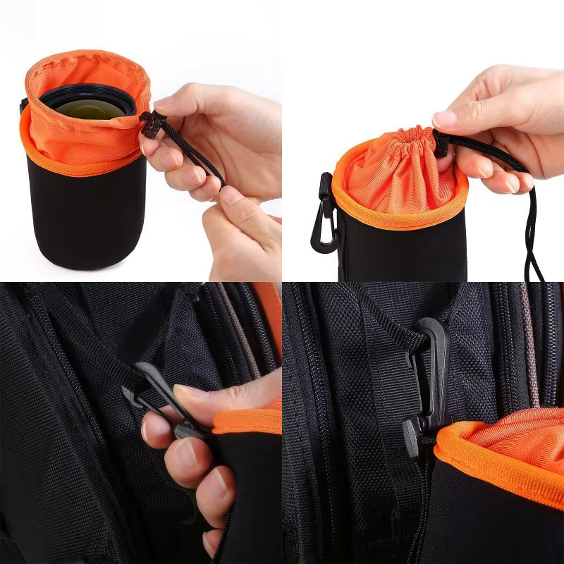 Wasserdichte Hüfttasche XJB01 für SLR-Objektive und Kameraobjektive in Orange - Bild 6