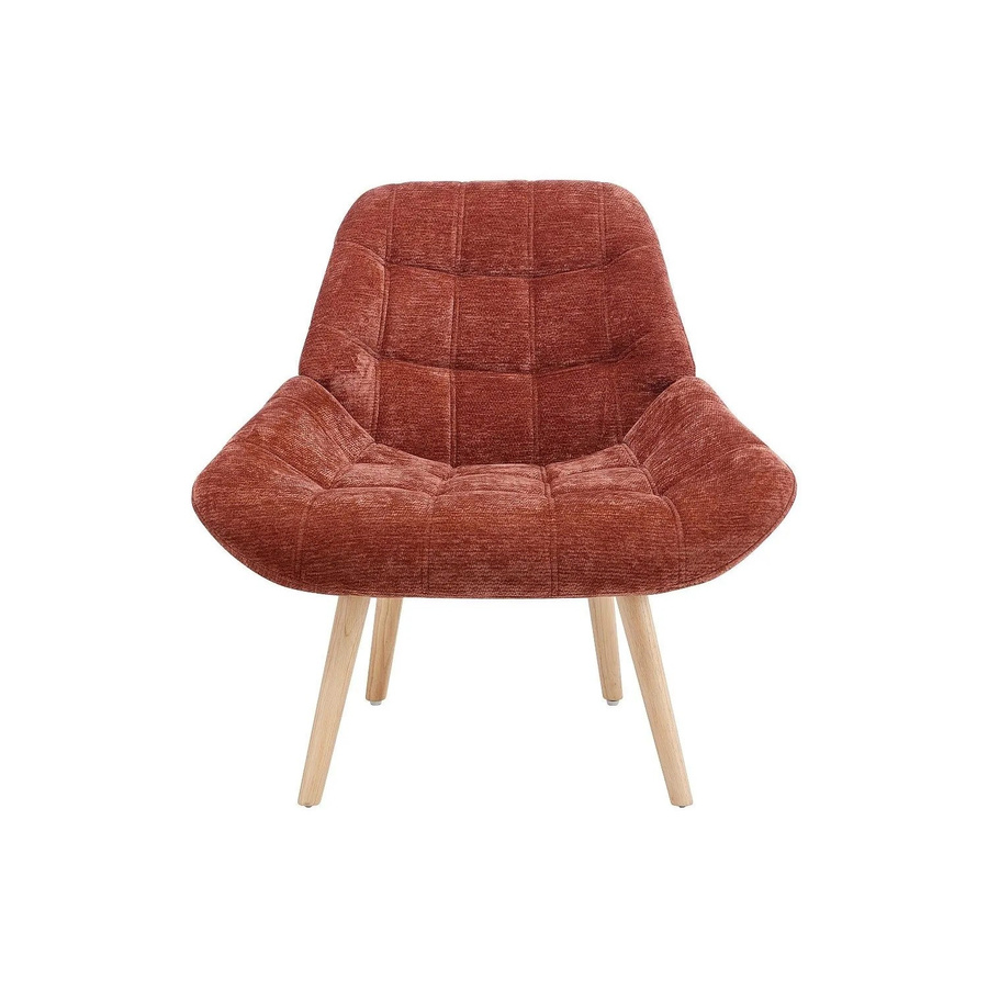 Vente-unique Sessel Luosto mit gerader Rückenlehne in Terracotta und Orange, Stoff, Höhe: 87 cm - Bild 2