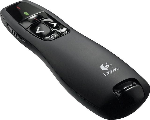 Logitech R400 Funk-Presenter RF Schwarz mit USB-A Empfänger - Bild 1