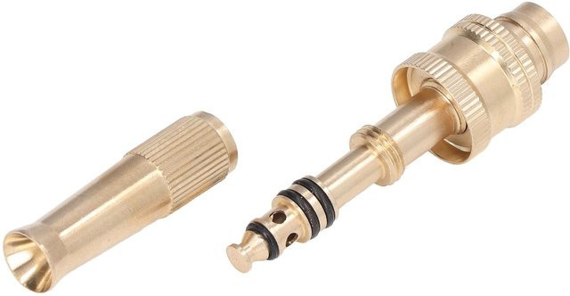 Einstellbare Sprühstrahldüse mfySpace aus Messing in Gold mit G1 1/2 Zoll Innengewinde und 15mm Auslassdurchmesser - Bild 1