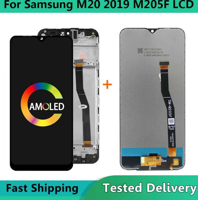 Samsung M20 2019 SM-M205 Display Touchscreen Digitalisierer Baugruppe in Schwarz - Bild 1