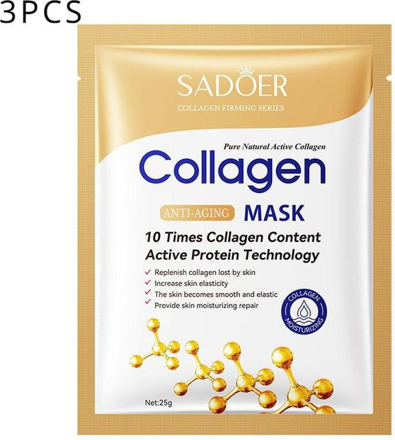 SADOER Collagen Gesichtsmaske, Unisex - Bild 1