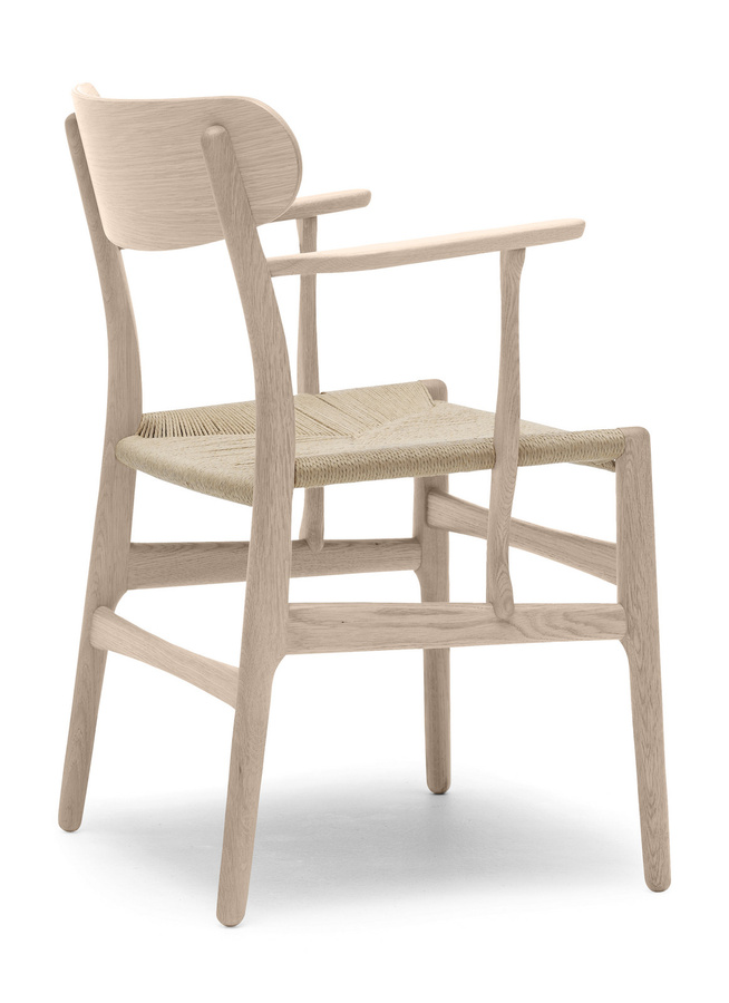 Carl Hansen & Søn CH26 Stuhl mit Stoffbezug in Beige - Bild 2