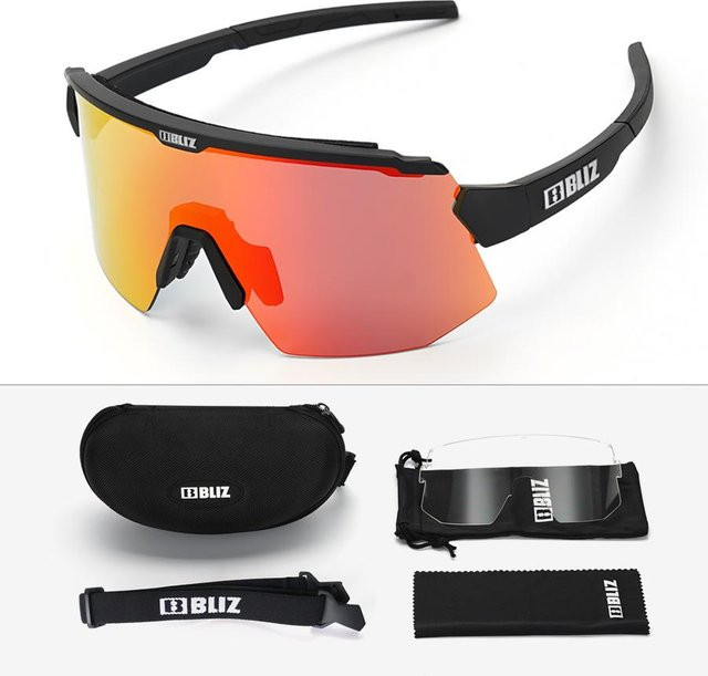 BLIZ Breeze Sportsonnenbrille, Unisex, Vollrand, Transparent, TR90 - Bild 1