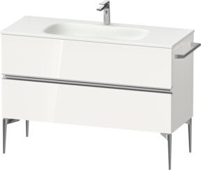 Duravit Waschtischunterschrank Sivida Bodenmodell in Weiß Hochglanz, B/T/H: 121 x 59,2 x 47,7 cm - Bild 1