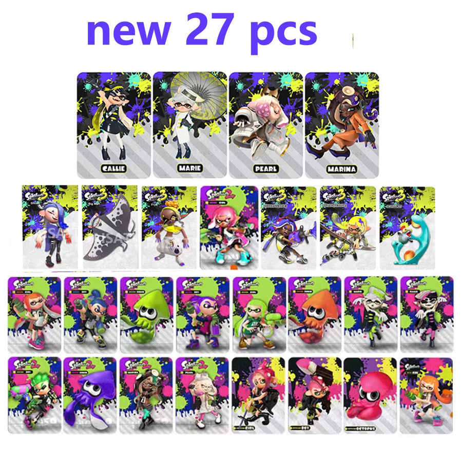 Bandai Splatoon Shiver Big Man Frye Pearl Marina Callie Marie NFC-Tag-Karte, Sammelkarte, Zubehör - Bild 2