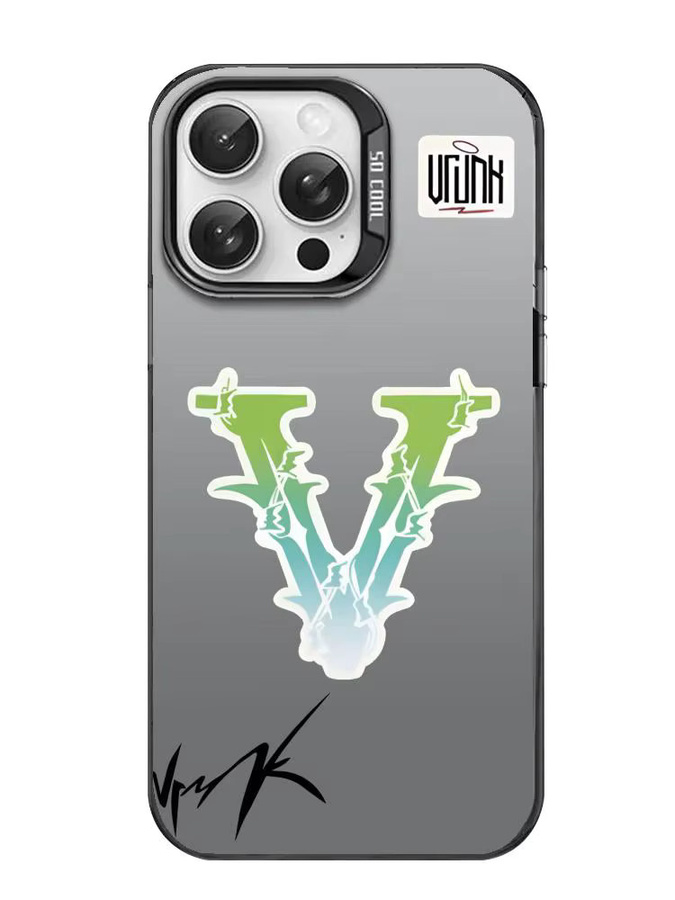 V-VrUnks Handyhülle mit Matt Laser Metallic Aurora Effekt für iPhone 17 16 15 14 13 12 11 Pro Max Air, Mehrfarbig - Bild 5
