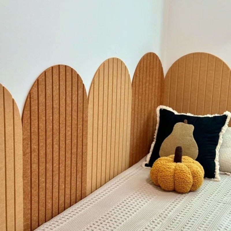Selbstklebendes Filzbrett als Anti-Kollisions-Wandschutz für Kinder und Babys, Rechteckig, B/H: 40 x 60 cm, Weiß oder Beige - Bild 1