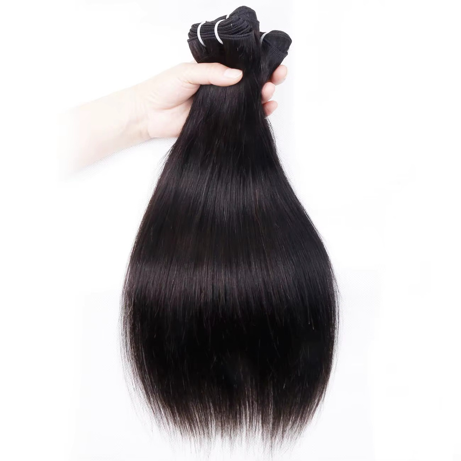 Addbeauty Echthaar Bundles, 100 % brasilianisches Echthaar, glatt - Bild 2