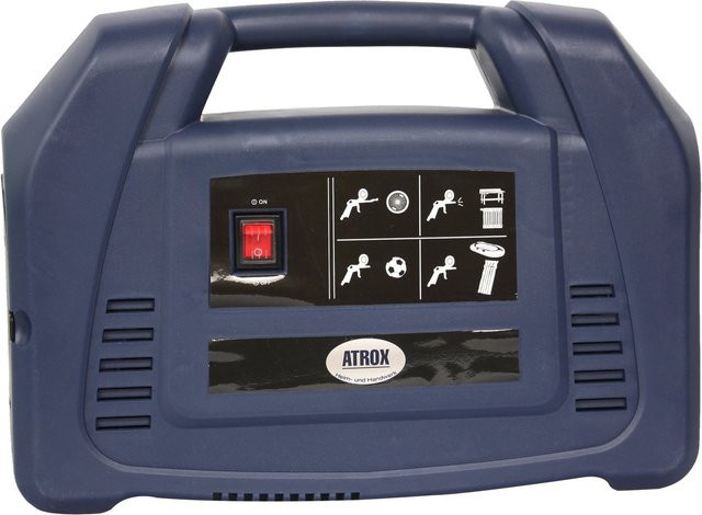 Atrox Mini-Kompressor Tragbar in Blau inklusive 9-teiligem Zubehörset - Bild 1