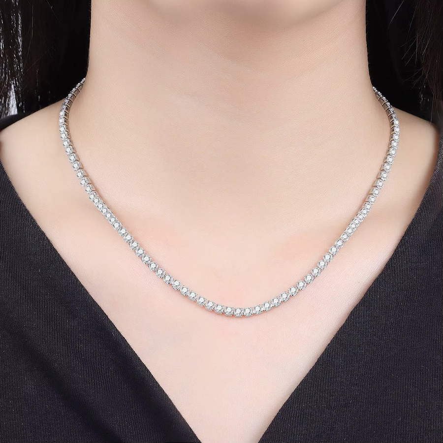 MISEFF Halskette 925 Silber, Zirkonia, Damen - Bild 2