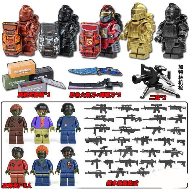 Yiran toy Bausteinfiguren humanoide Puppen Cartoon-Zeichnung - Bild 1