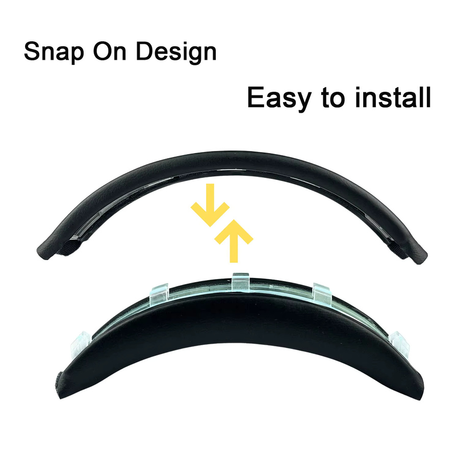 Sony WH-CH720N Ersatz Set aus Snap-On Kopfband und Ohrpolstern in Schwarz - Bild 2