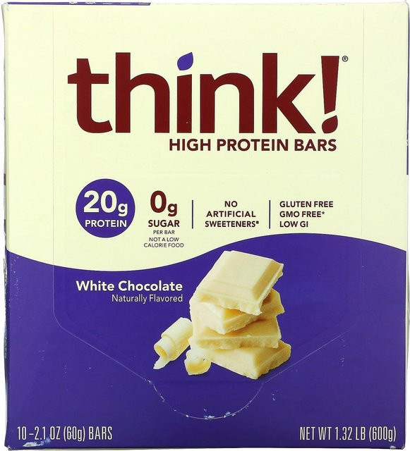 Denken! Proteinriegel Weiße Schokolade 10 x 60 g - Bild 1