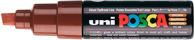 uni POSCA Marker PC-8K mit Keilspitze in Braun - Bild 2