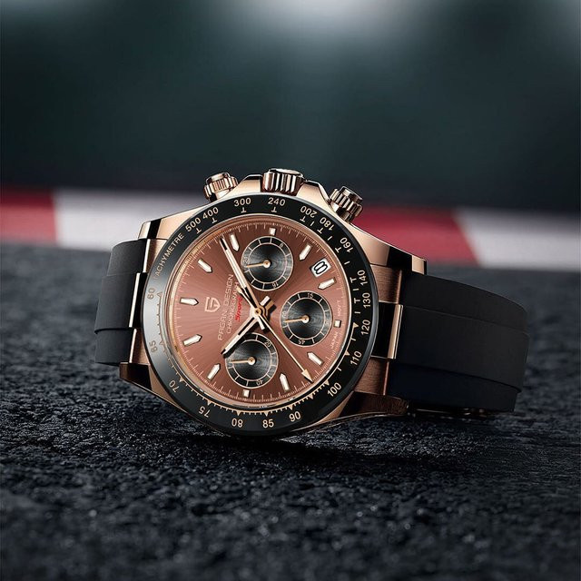 PAGANI DESIGN Chronograph, Gold, Edelstahl, Quarz, Herren - Bild 1