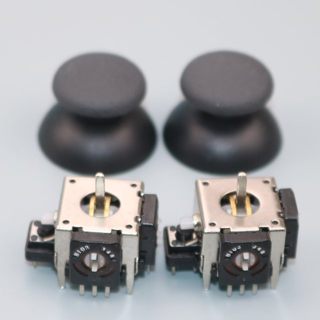 ChengHaoRan 2 Sets 3D Rocker Joystick Analog Sensor Reparatur Teile für PS2 PS3 und Xbox360 Controller in Schwarz - Bild 1