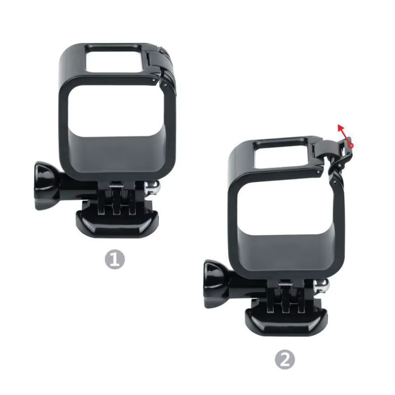 GoPro Schutzgehäuse Rahmen für Hero 5 Session und Hero 4 Session in Schwarz - Bild 2