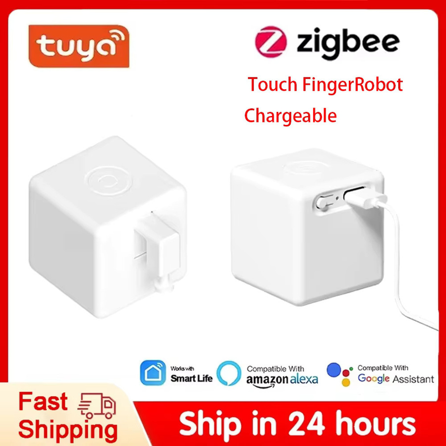 Tuya Smart Finger Roboter ZigBee 3.0 Aufladbarer Schalter Bot mit App-Unterstützung für Alexa und Google Home in Weiß von Timethinker - Bild 2