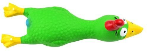 yangyizhi Hundespielzeug Huhn, Latex, mit Geräuschen, grün - Bild 1