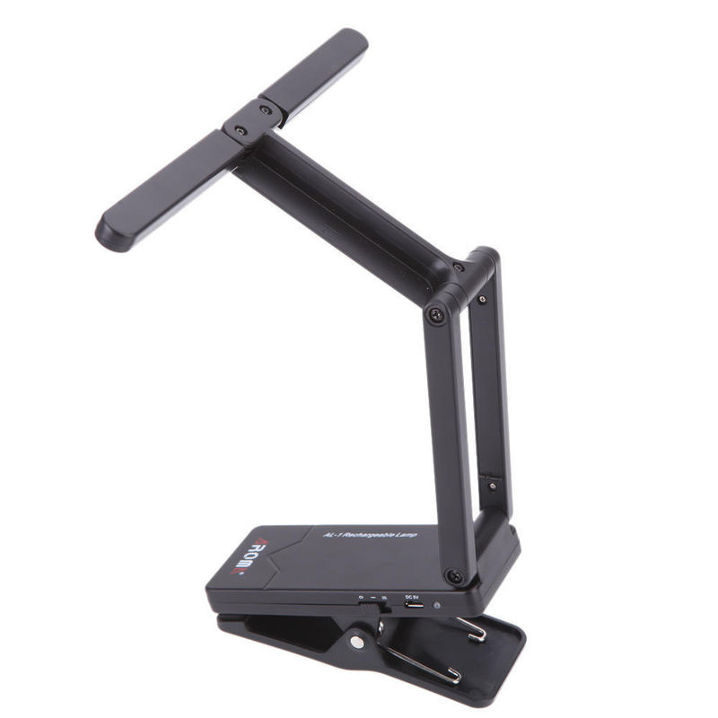 TOMTOP JMS Aroma Clip-on LED Notenpultlampe, wiederaufladbare Clip-on Leuchte für Klavier und Bühne, Schwarz - Bild 5