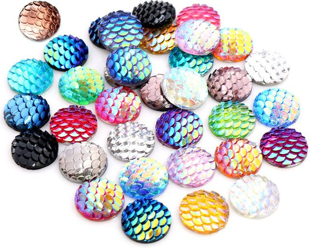 Wadsfred Cabochon Verzierung, Strass, Runde, Mix Farben - Bild 1