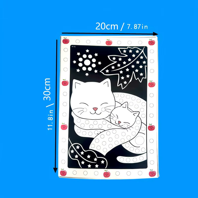 Lustige Puzzle Dot Aufkleber, Tiere, 10-teiliges Set, Bunt - Bild 5