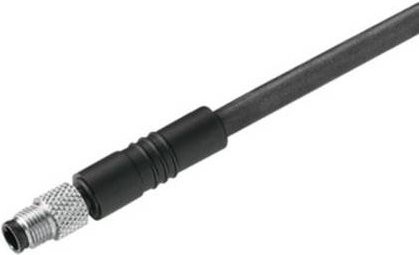 Weidmüller Sensor-Aktor-Steckverbinder M5 Stecker gerade, schwarz, 4-polig, Länge: 10,00 m - Bild 1