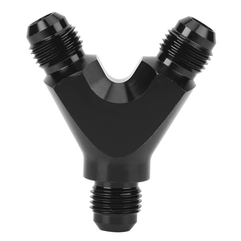 YOSOO 3-Wege-Adapter Y-Typ aus Aluminiumlegierung in Schwarz mit 6AN-Anschluss auf 2x 6AN-Stecker - Bild 5